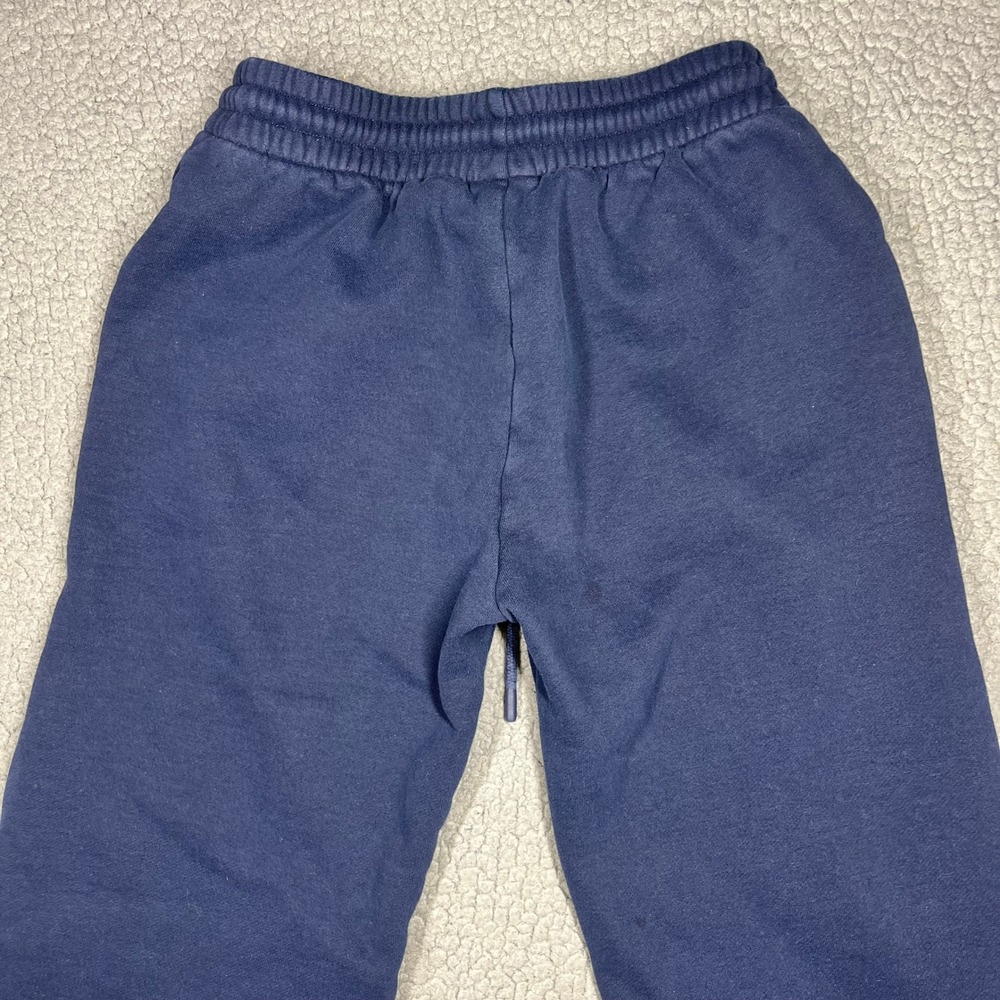 Aritzia Sweatfleece Boyfriend Fit Wide Leg Sweatpants Navy Blue XS 6440 - Picture 6 of 14